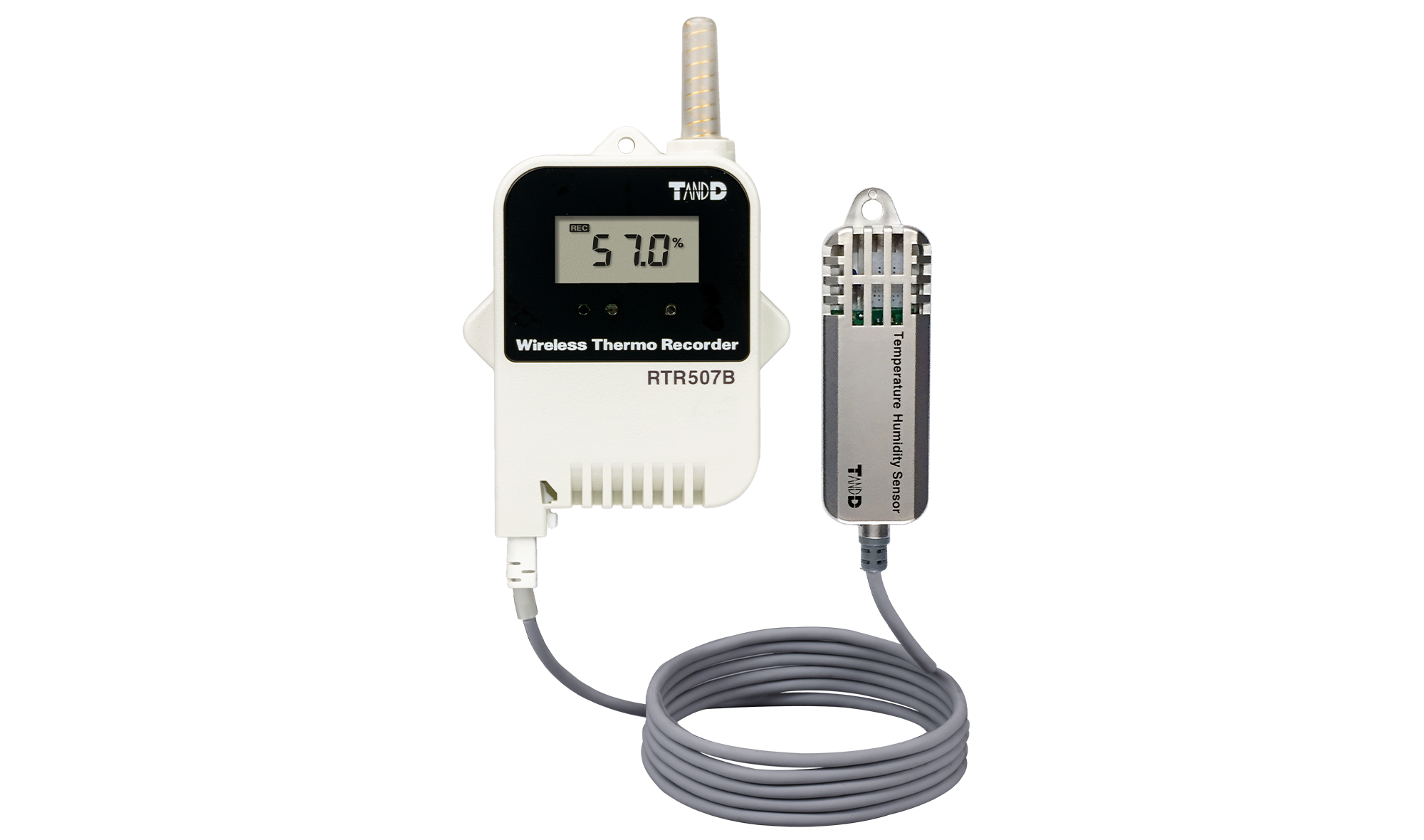 High-precision USB temperature sensor with relative humidity